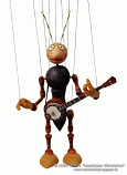 Buy Wooden Marionette Musician Banjo | DA006 | Gallery Czech