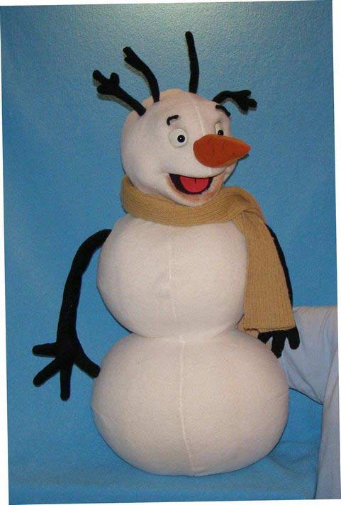 Buy Snowman Foam Puppets | MP232 | Gallery Czech Puppets & Marionettes