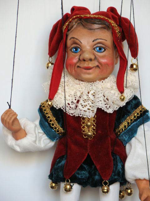 Little Jester - Handmade Marionette Puppet