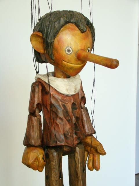 Marionnette Pinocchio en bois