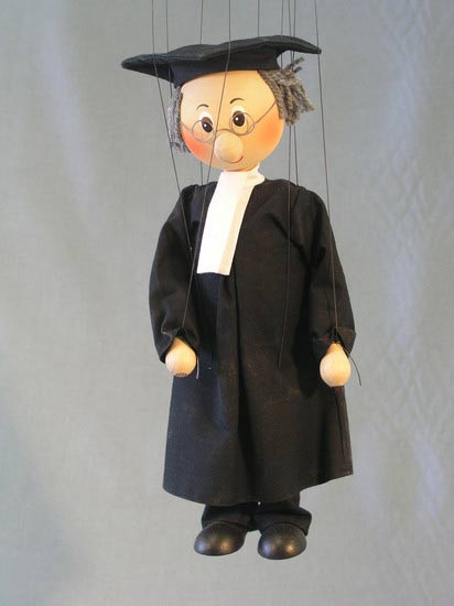 Advocate , marionette puppet Advocate , marionette puppet