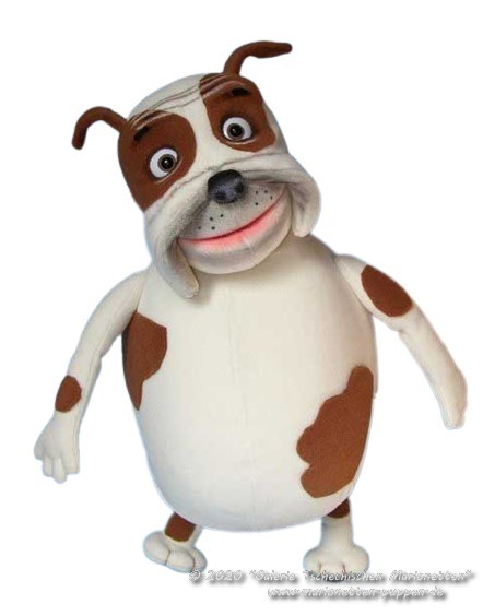 Bulldog foam puppet    