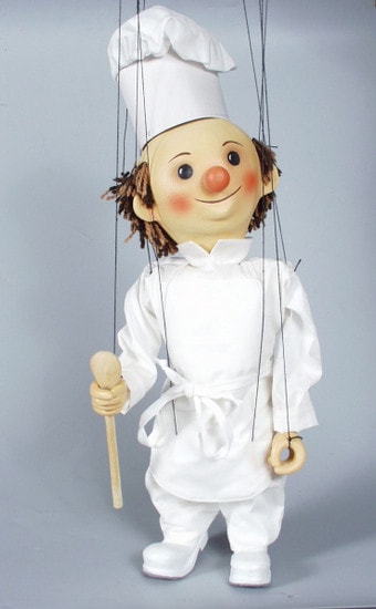 Cook , marionette puppet Cook , marionette puppet