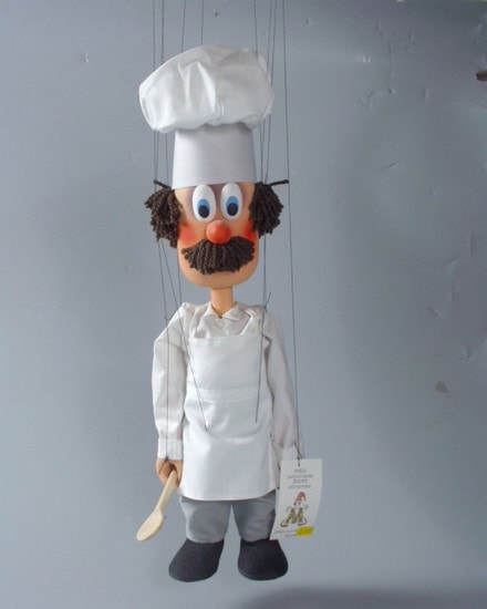 Cook , marionette puppet Cook , marionette puppet