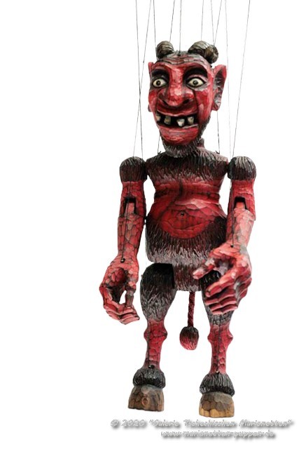 Devil wood marionette