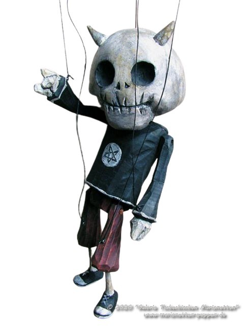 Devil wood marionette