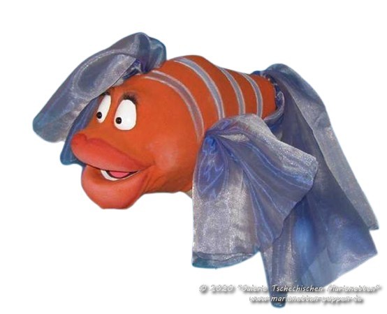 Fish foam puppet