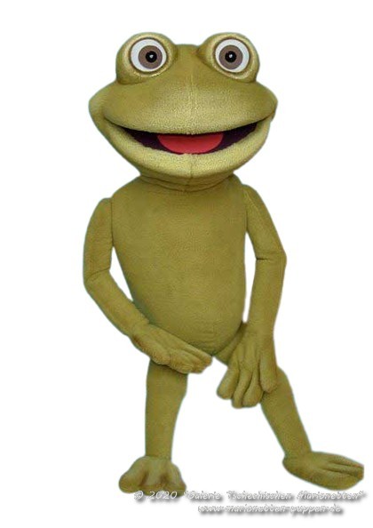 Frog foam puppet