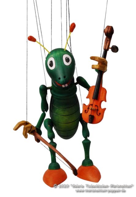 Violinist musician marionette  