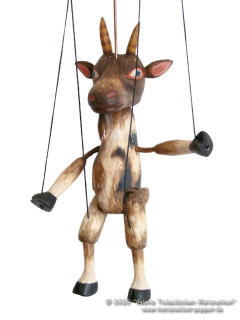 Goat wood marionette