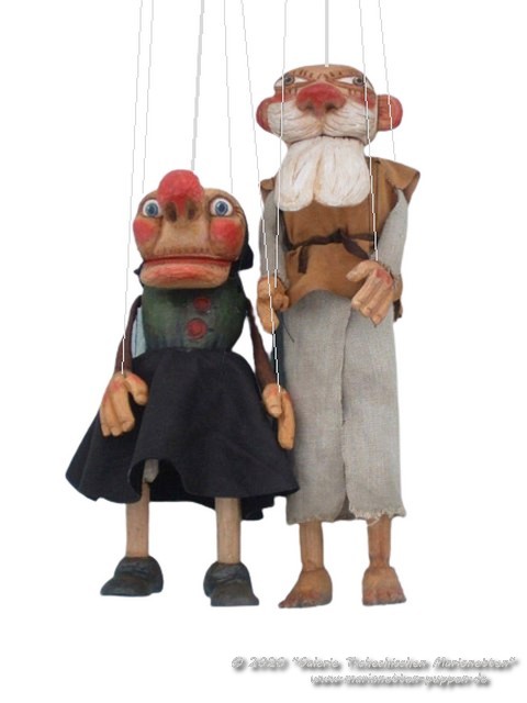 Grandpa and Grandma marionettes   