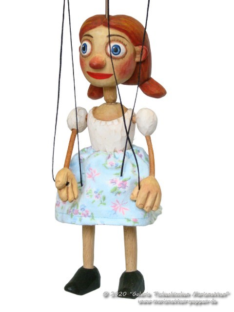 Gretel wood marionette