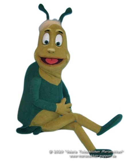 Grasshopper foam puppet