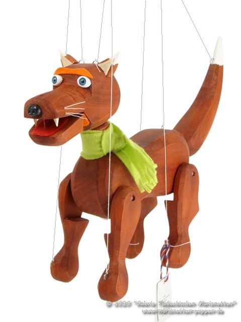 Dog wood marionette