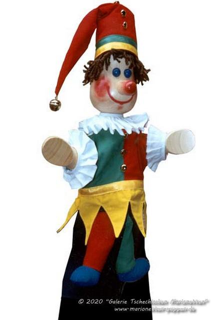 Jester hand puppet