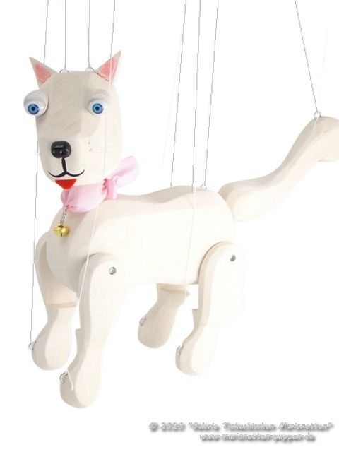 Cat wood marionette