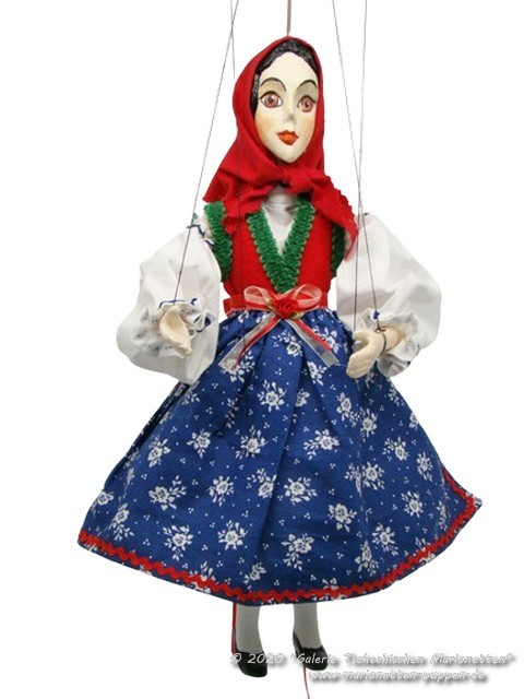 Puppet in Folk costume Valassko