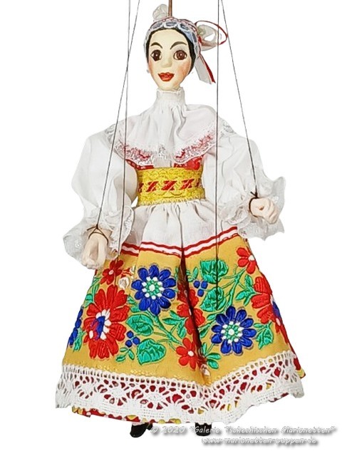 Mary marionette in folk costume