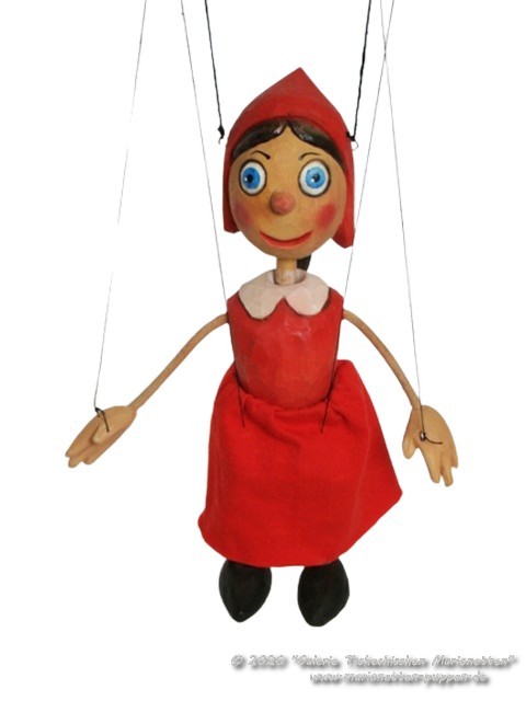 Little Red Riding Hood wood marionette