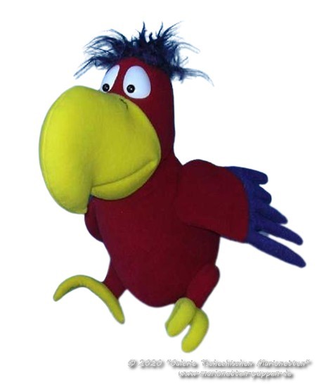 Parrot foam puppet    