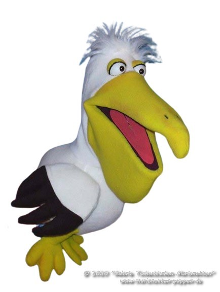 Pelican foam puppet 