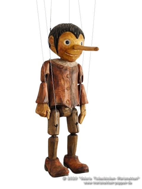 Pinocchio wood marionette