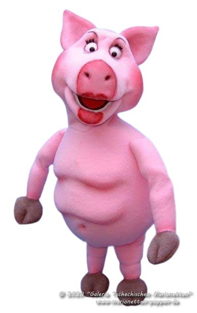 Pig foam puppet                             