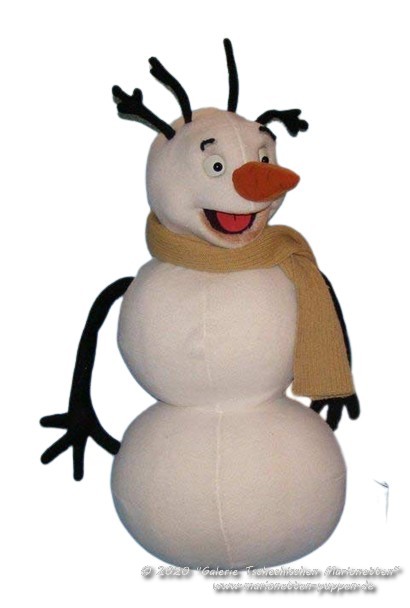Snowman foam puppet  