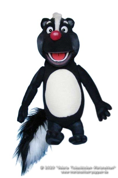 Skunk foam puppet                                       