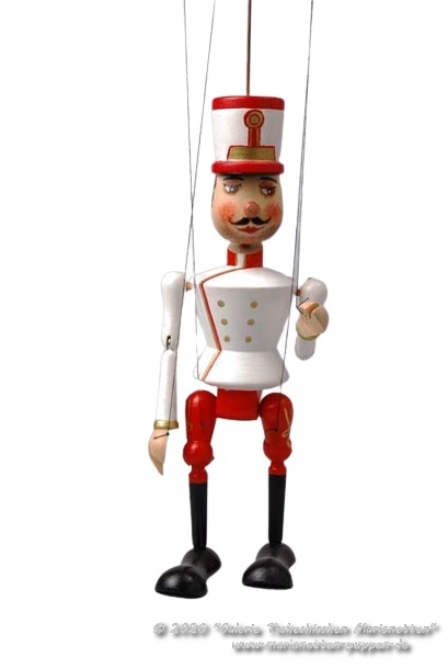 Soldier wood marionette