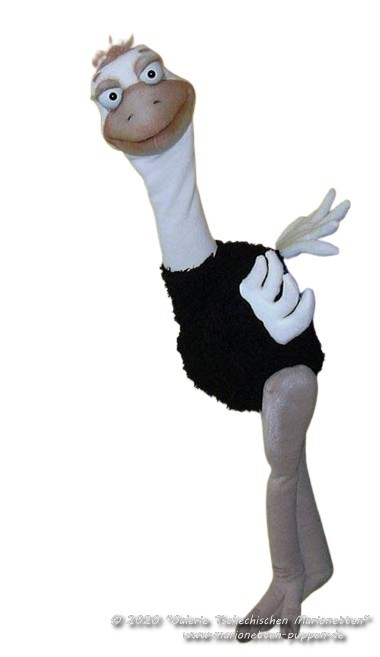 Ostrich foam puppet