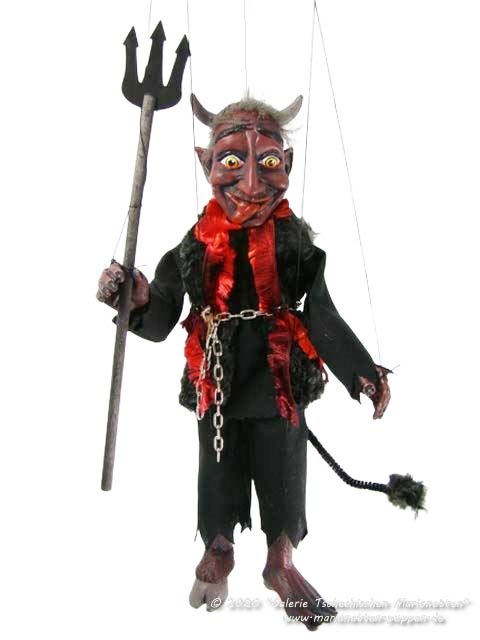 Devil imp marionette 