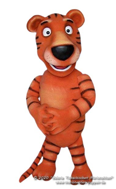 Tiger foam puppet                                     