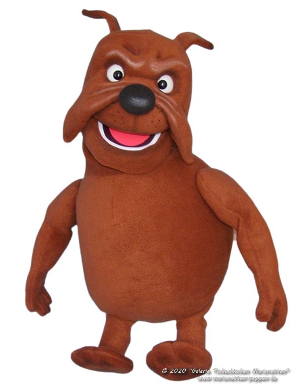 Dog Buldog foam puppet