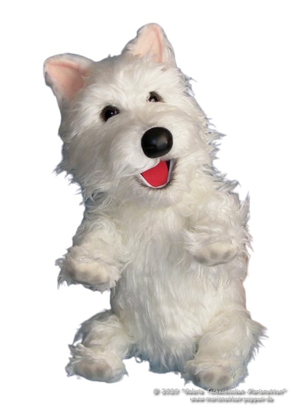 Dog foam puppet