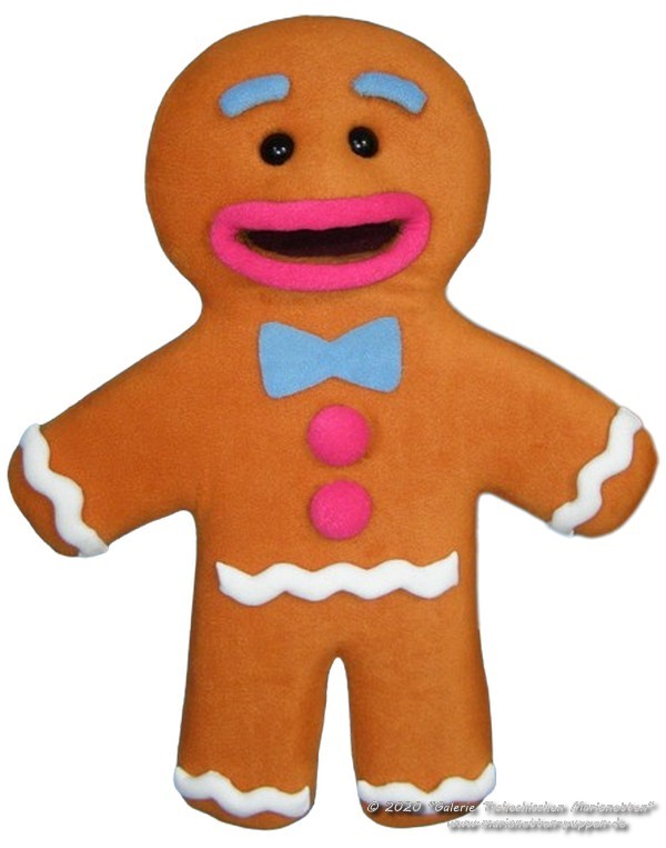 Gingerbread foam puppet