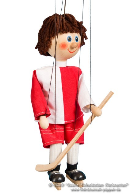 Hockey player marionette