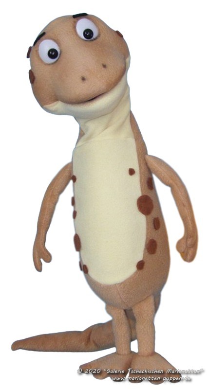 Lizard foam puppet