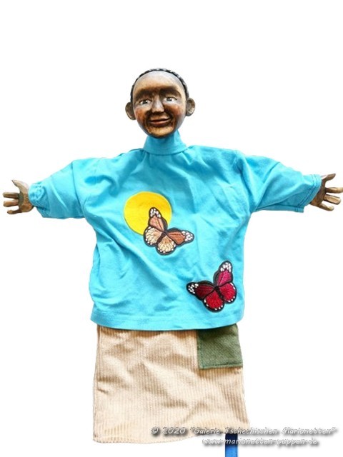 Negro child hand puppet