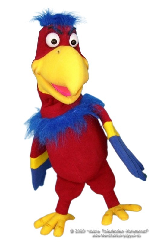 Parrot foam puppet