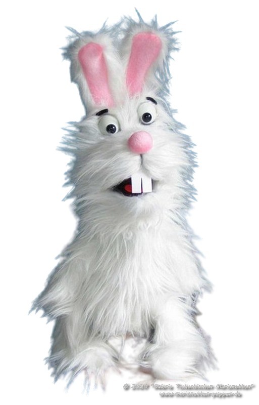 Rabbit foam puppet