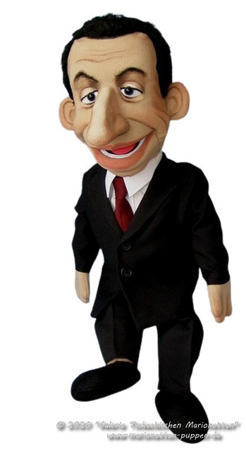 Sarkozy ventriloquist puppet