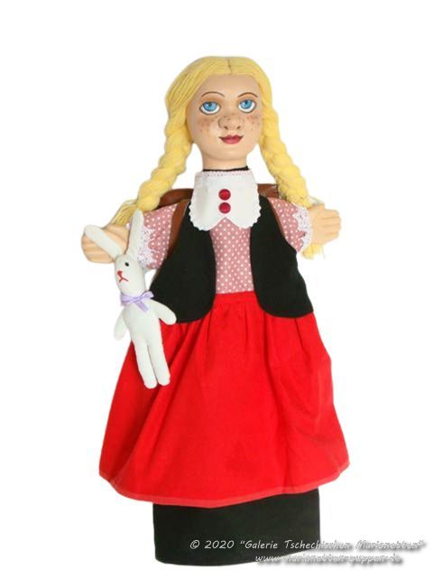 School girl hand puppet