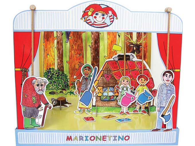 Paper puppet theater "Hansel and Gretel" 