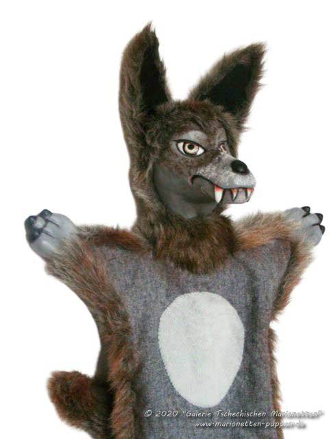 Wolf hand puppet 