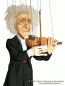 Violinist masterly musician marionette 