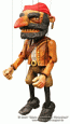 Pirate wood marionette