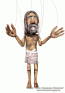 Jesus wood marionette