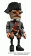 Pirate wood marionette