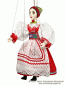 Anna marionette in folk costume
